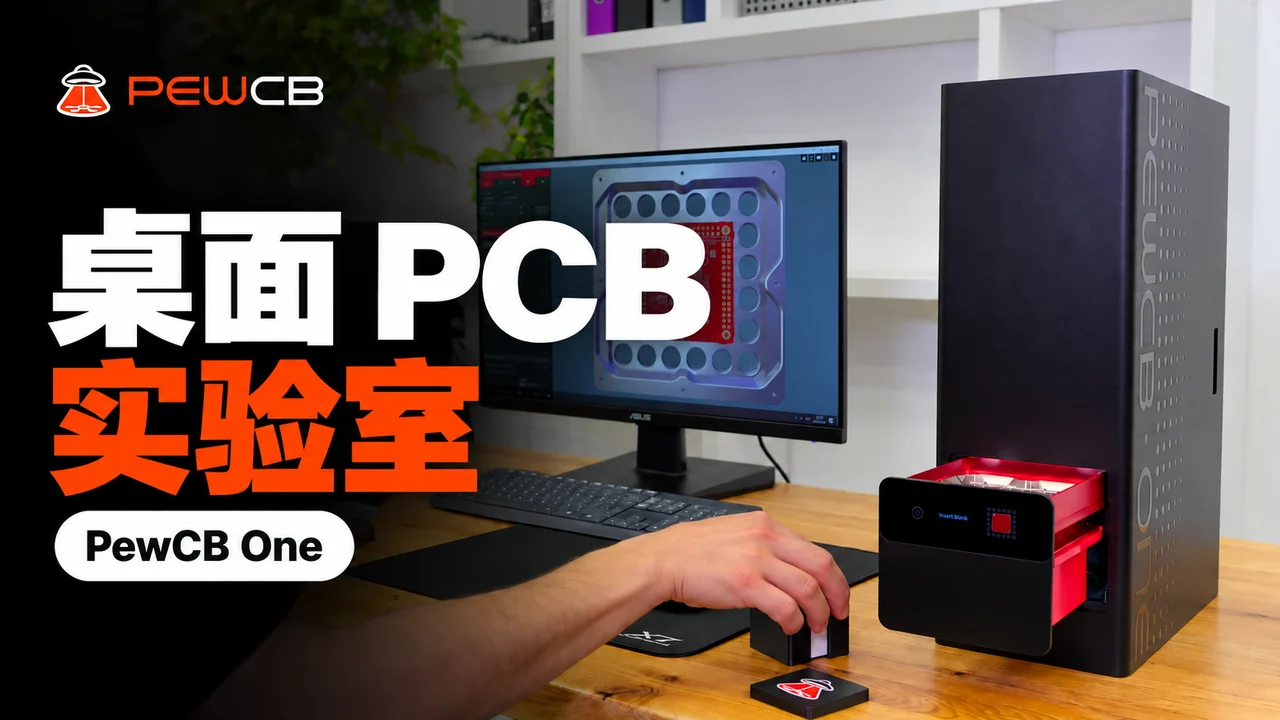 PewCB One 与电脑共同放置在日常工作台上
